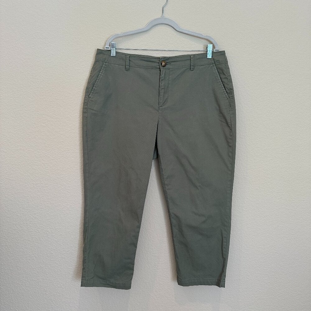 LOFT The Monroe Slim - Curvy - Green - 16P LOFT